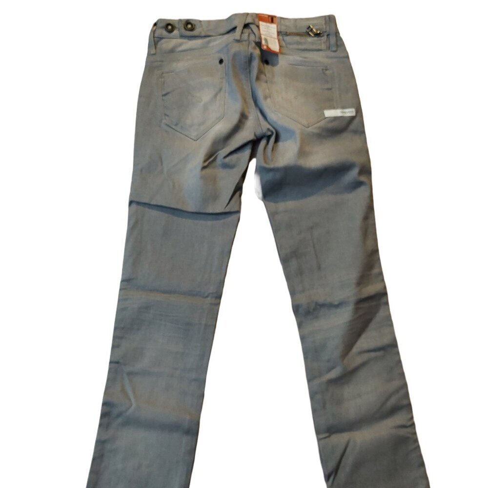 Retro Vintage G-Star Raw Midge Dover Straight Leg Mist Grey Denim Jeans Sz 24 NW - Picture 6 of 12